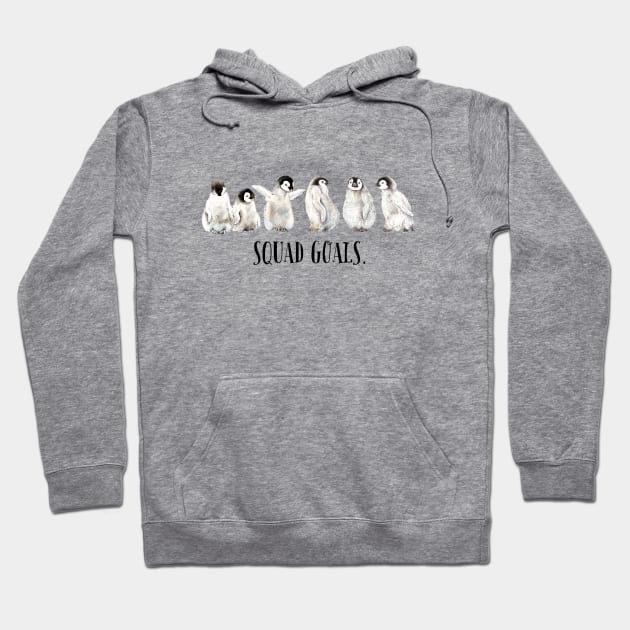 Squad Goals Cute Penguins Hoodie by wanderinglaur